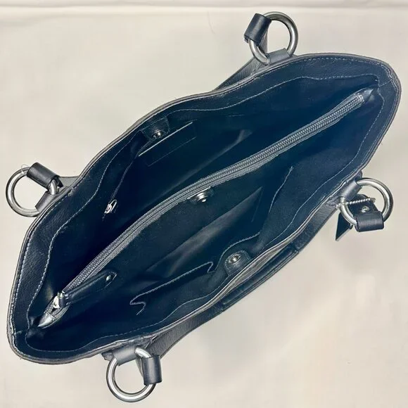 SOLD NWT COACH Campbell Belle Signature Lurex Carryall Shoulder Tote Black 26246 - Picture 10 of 16